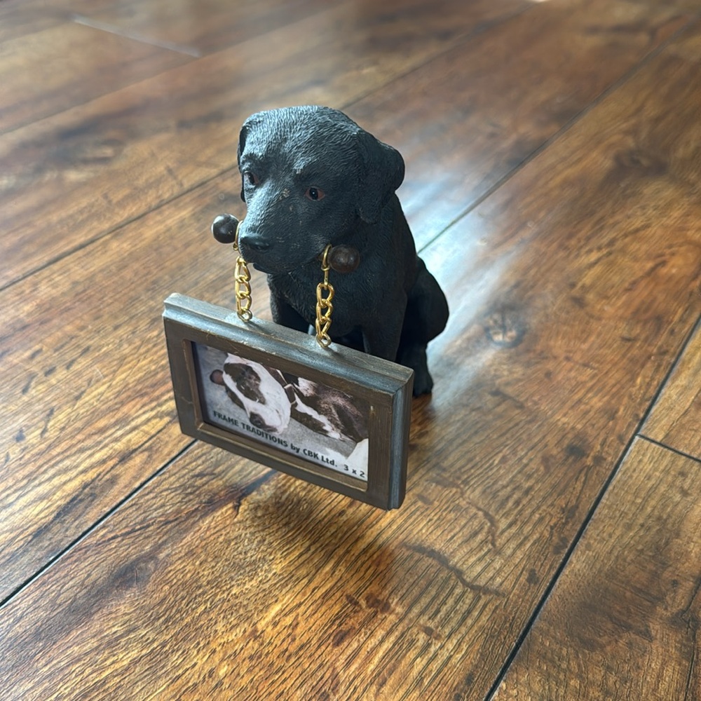 Black Dog Photo Holder